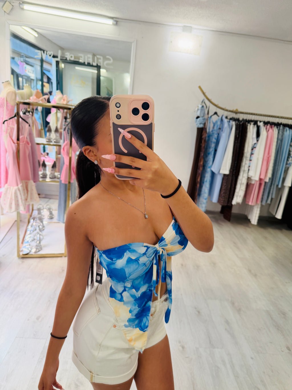 Bloom tie top