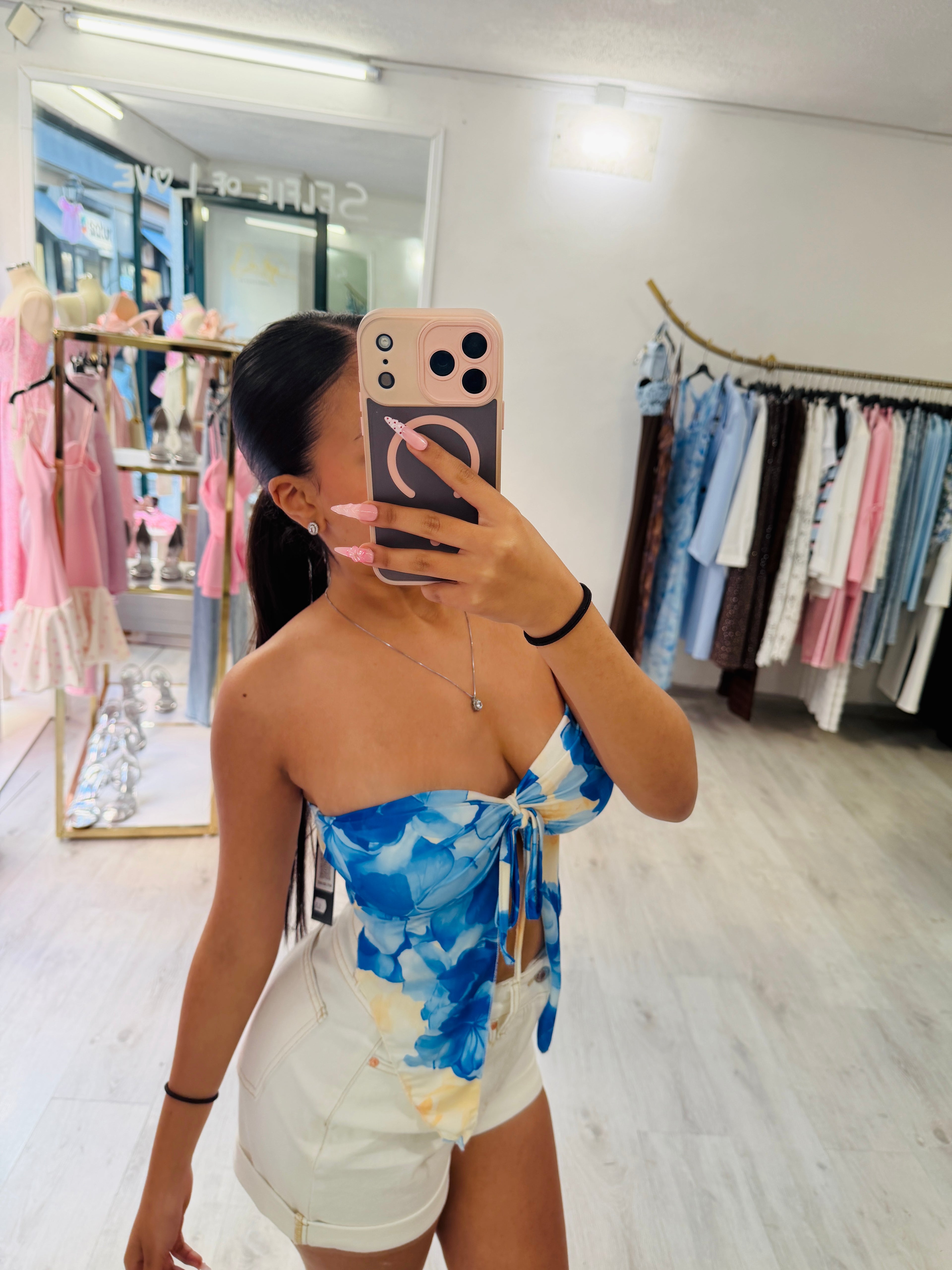 Bloom tie top